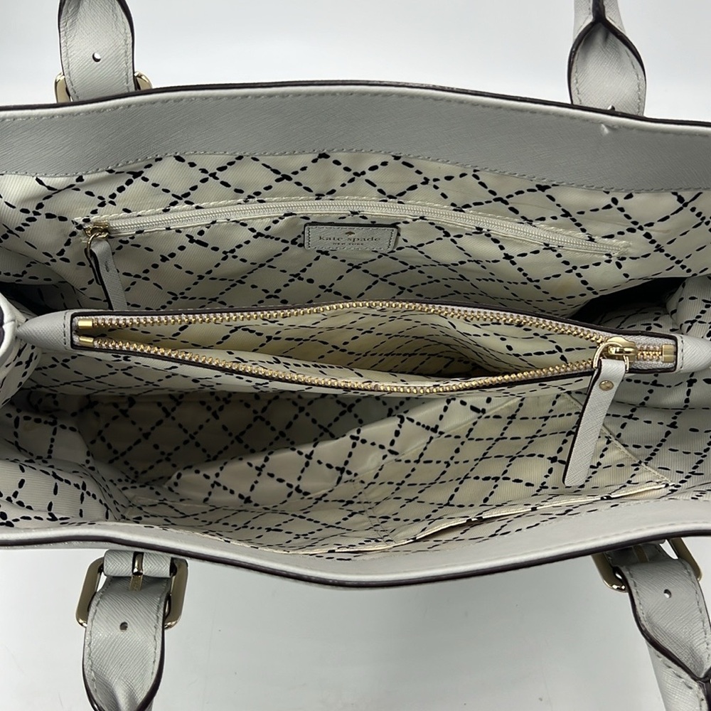 Kate Spade New York 'Cove Street' Leather Airel Tote Bag, Light Smoke - Picture 7 of 7